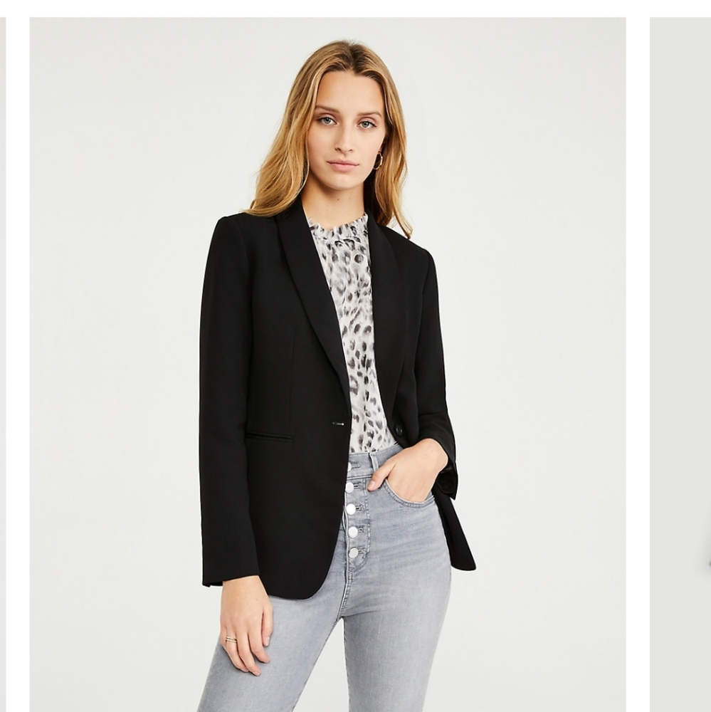 #AnnTaylor The Shawl Blazer In Doubleweave
